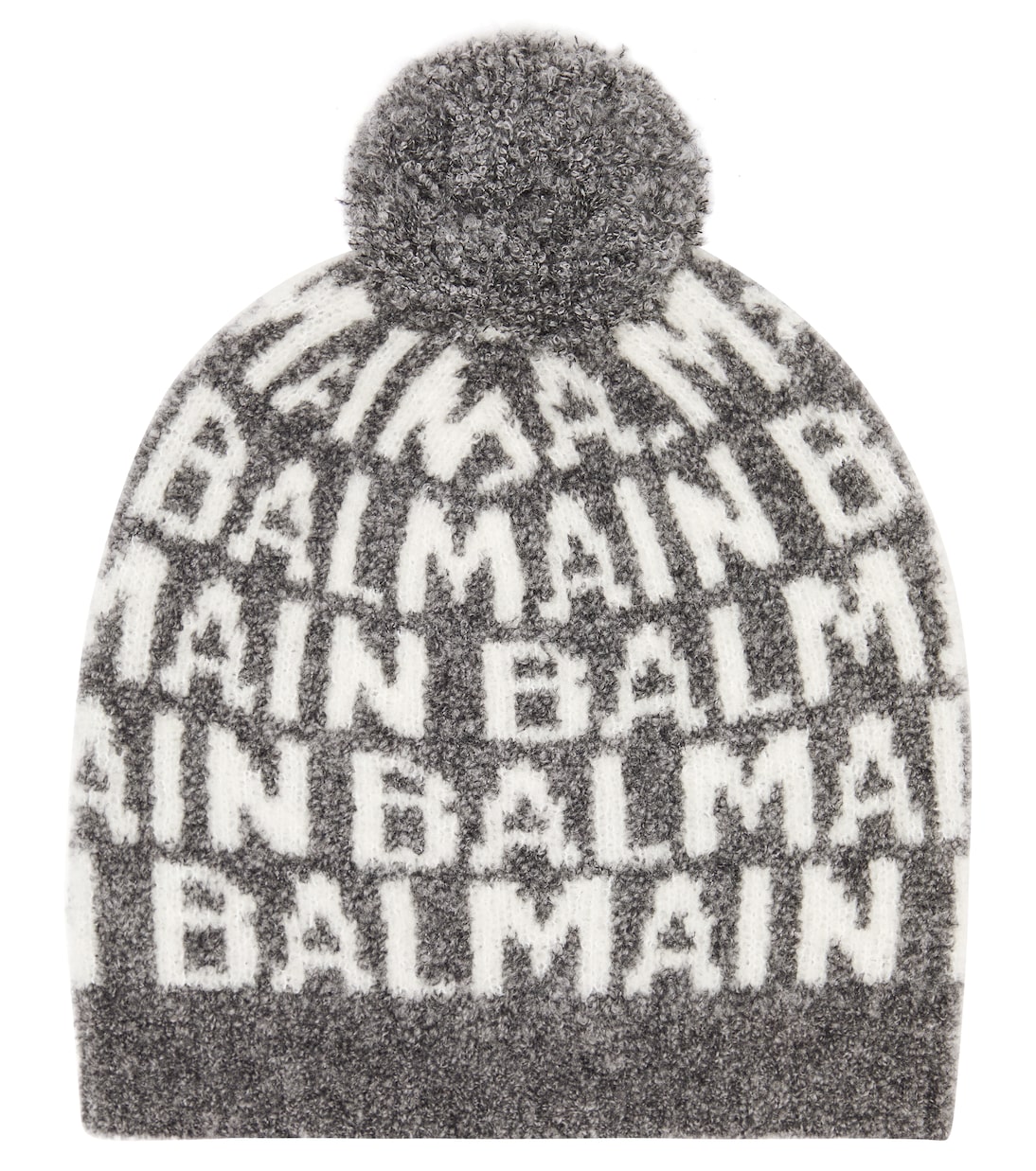 Logo pompom wool-blend beanie | Balmain Kids