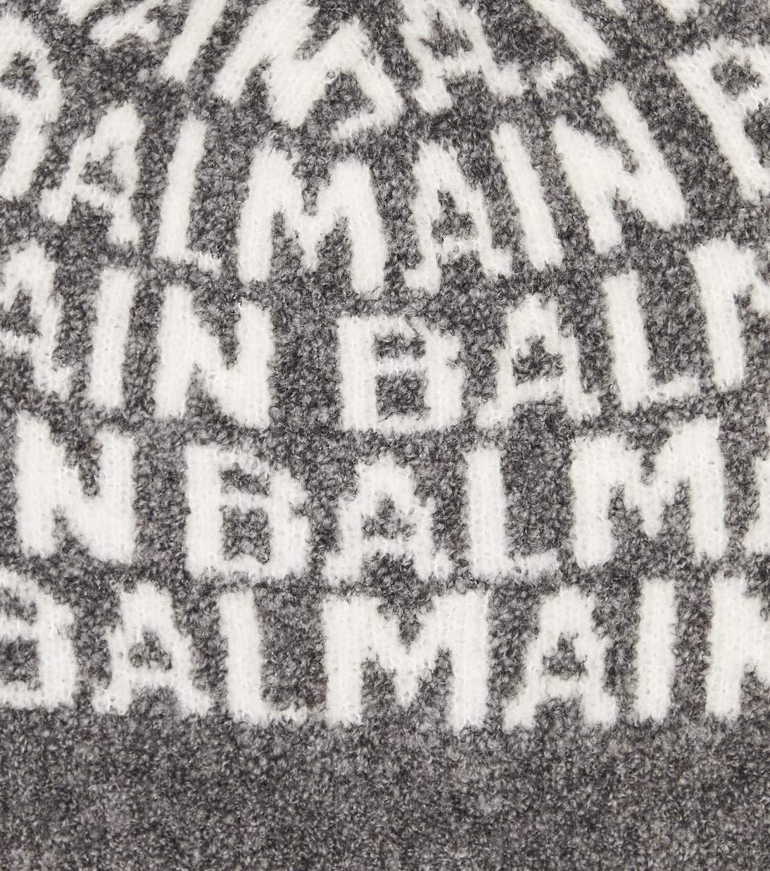 Logo pompom wool-blend beanie | Balmain Kids