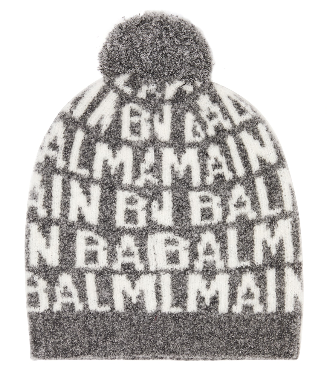 Logo pompom wool-blend beanie | Balmain Kids
