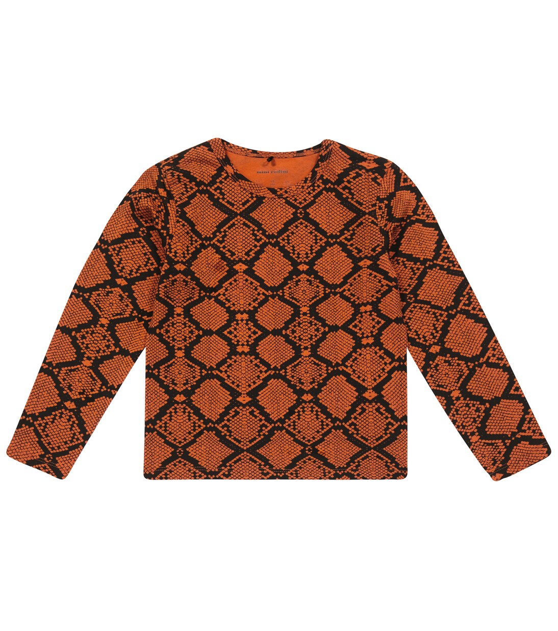 Snake-print jersey long-sleeved top | Mini Rodini