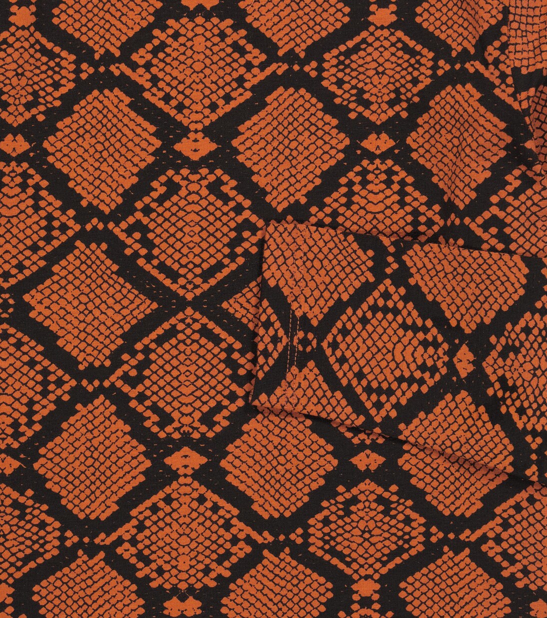 Snake-print jersey long-sleeved top | Mini Rodini