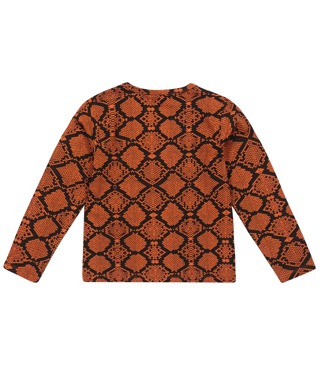 Snake-print jersey long-sleeved top | Mini Rodini