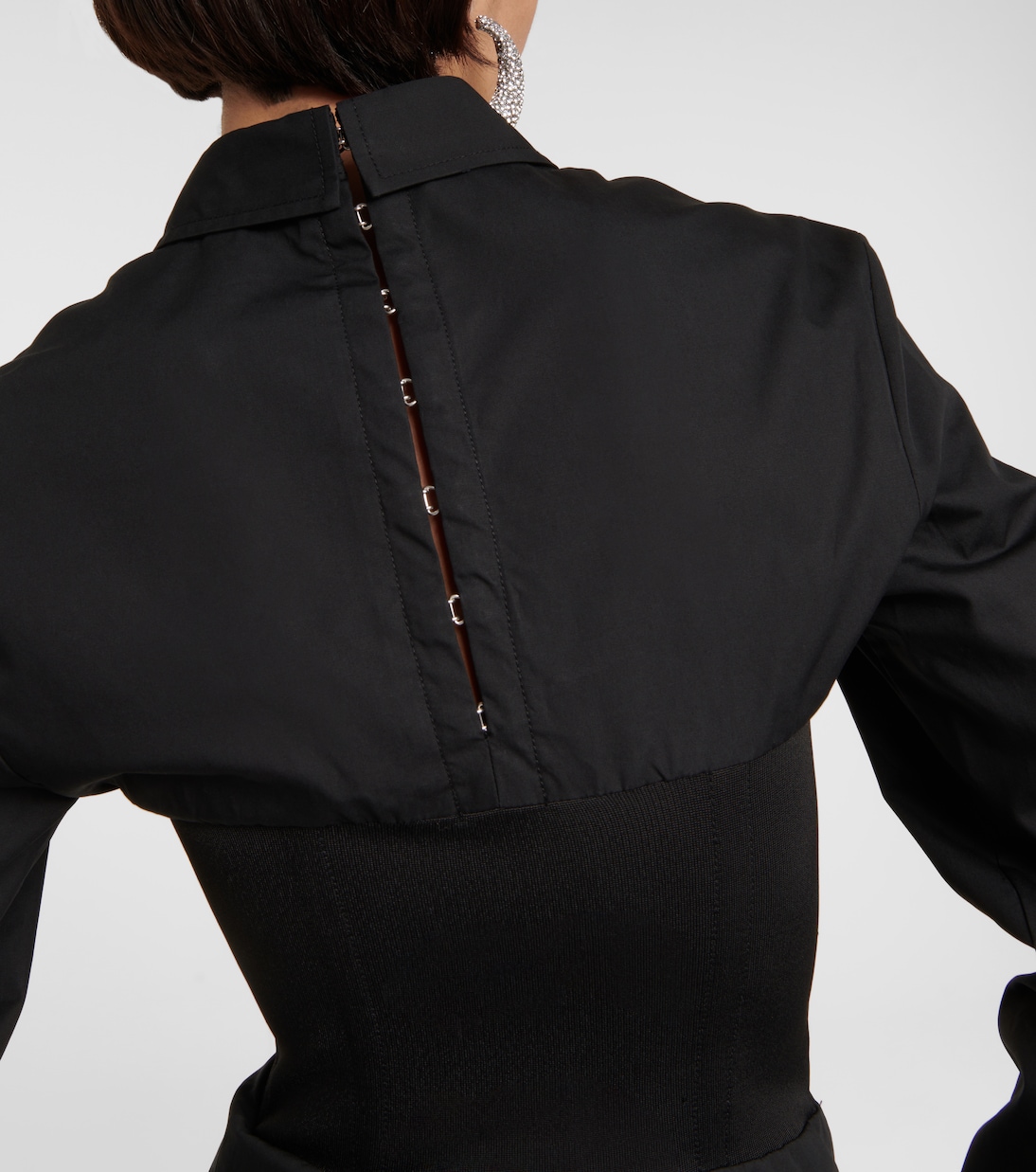 Miniabito in popeline con pannelli | Dion Lee