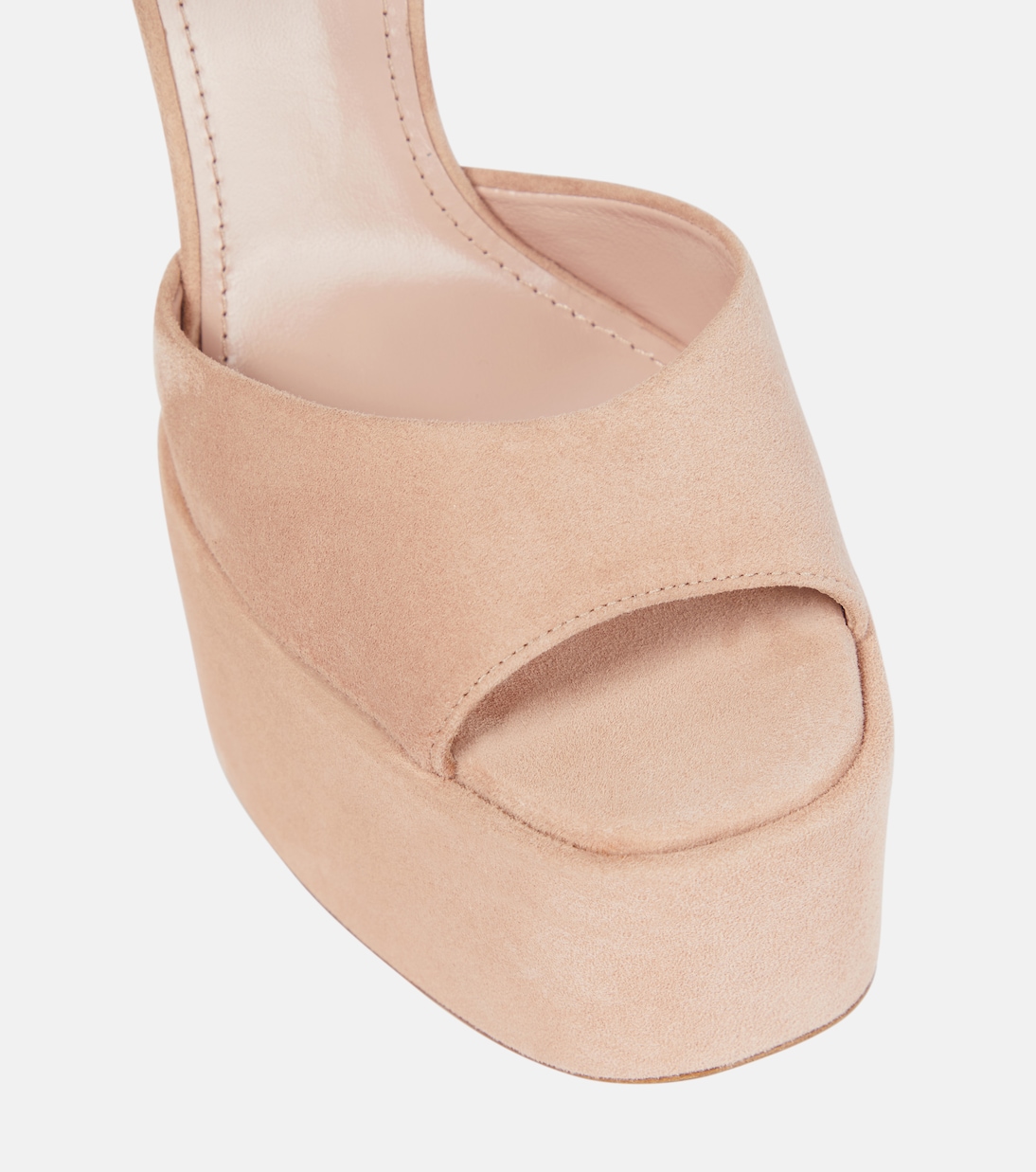 Plateausandalen Pamela aus Veloursleder | Paris Texas