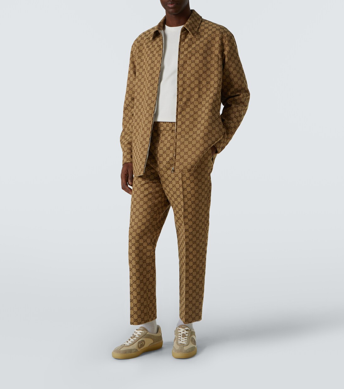 Pantaloni in misto cotone GG Supreme | Gucci