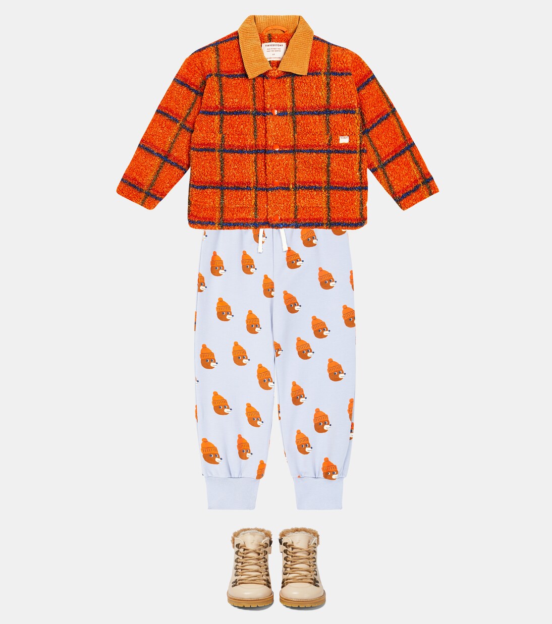 Bears cotton-blend sweatpants | Tinycottons