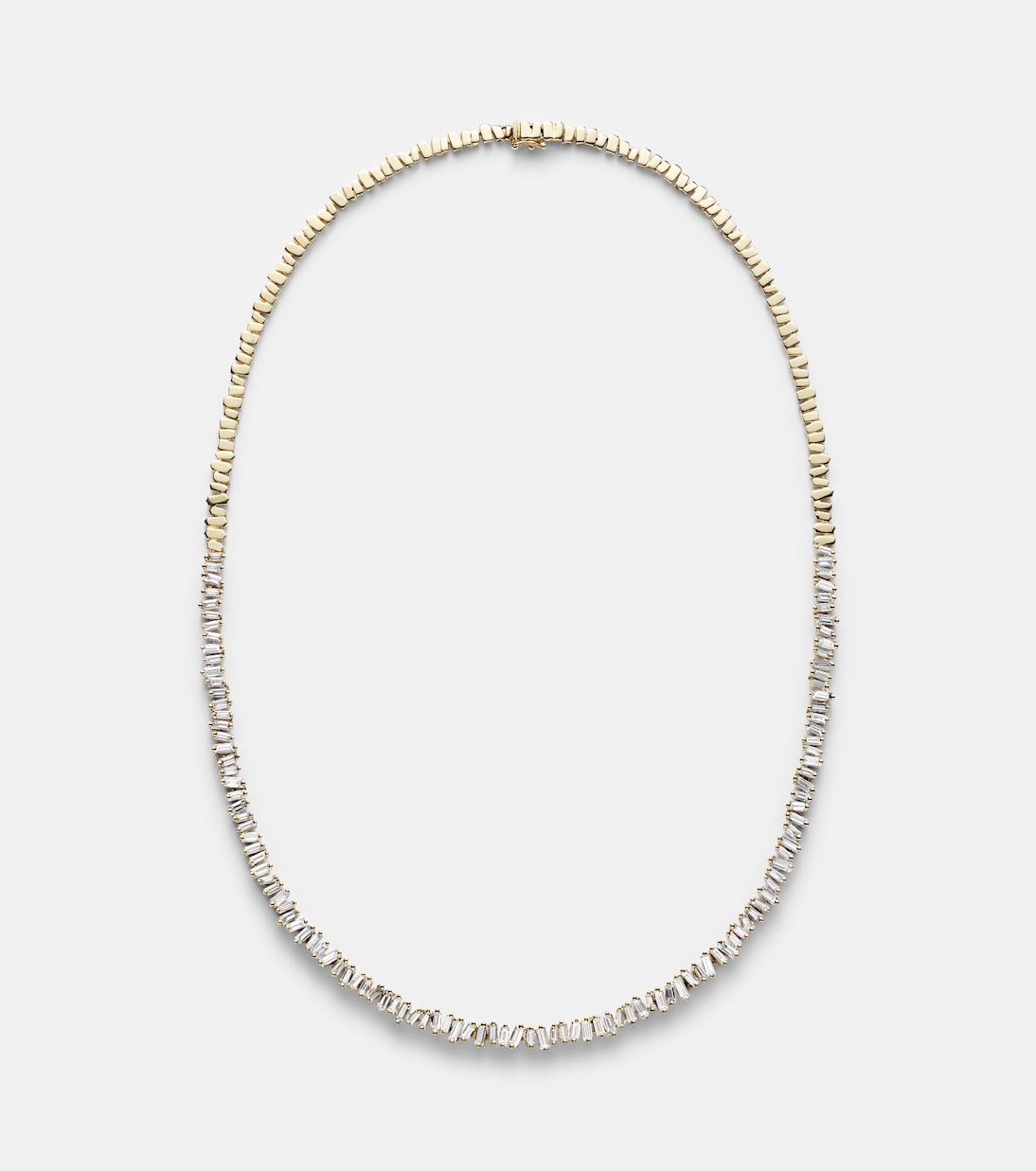 18kt gold tennis necklace with diamonds | Suzanne Kalan