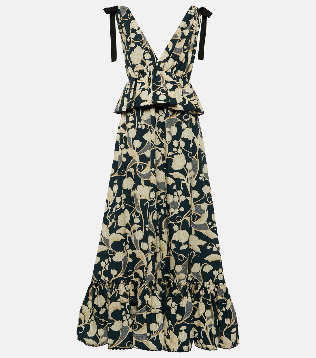 Maxikleid Infinito Perla aus Baumwolle | Agua by Agua Bendita