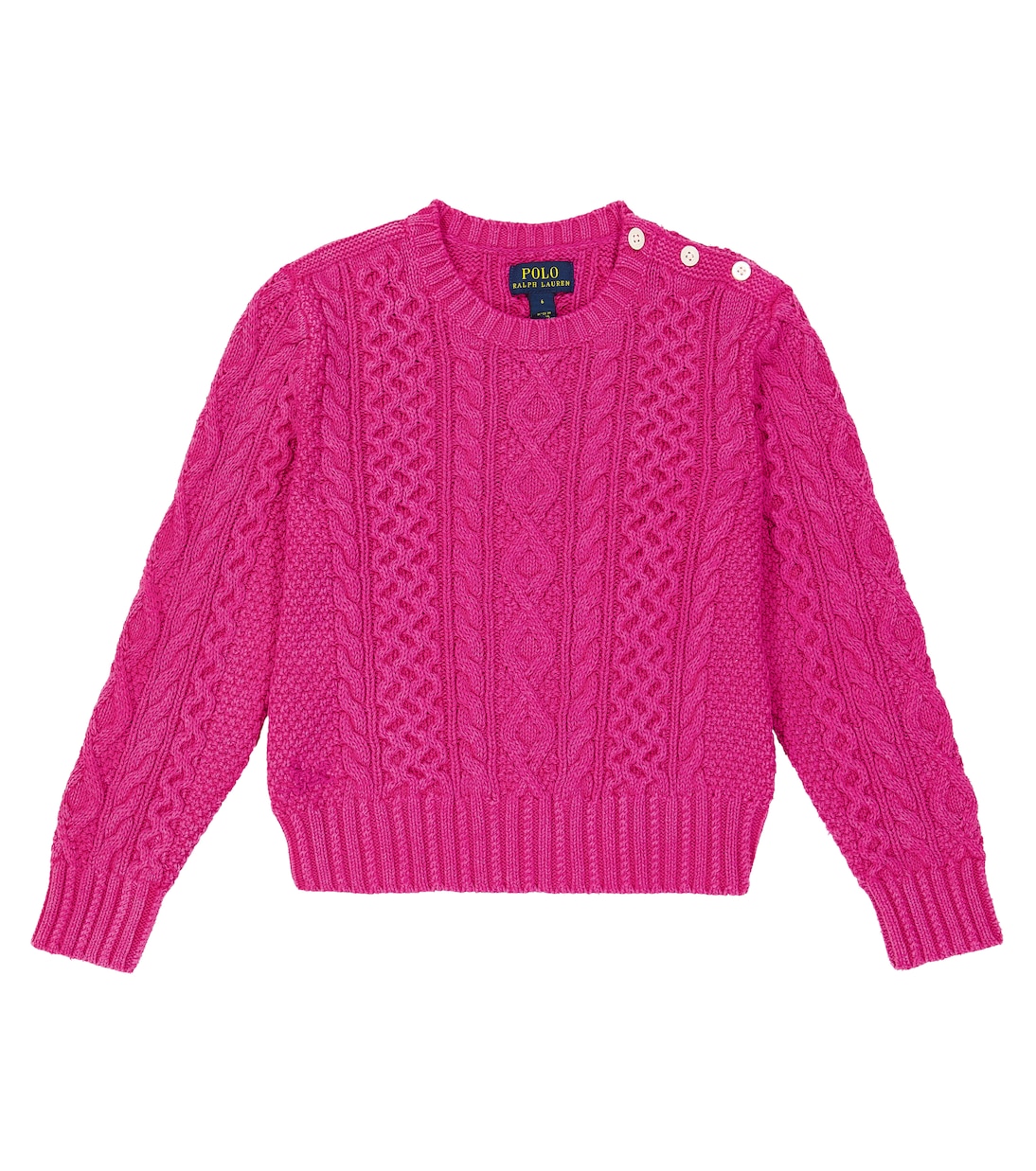 Cable-knit cotton sweater | Polo Ralph Lauren Kids