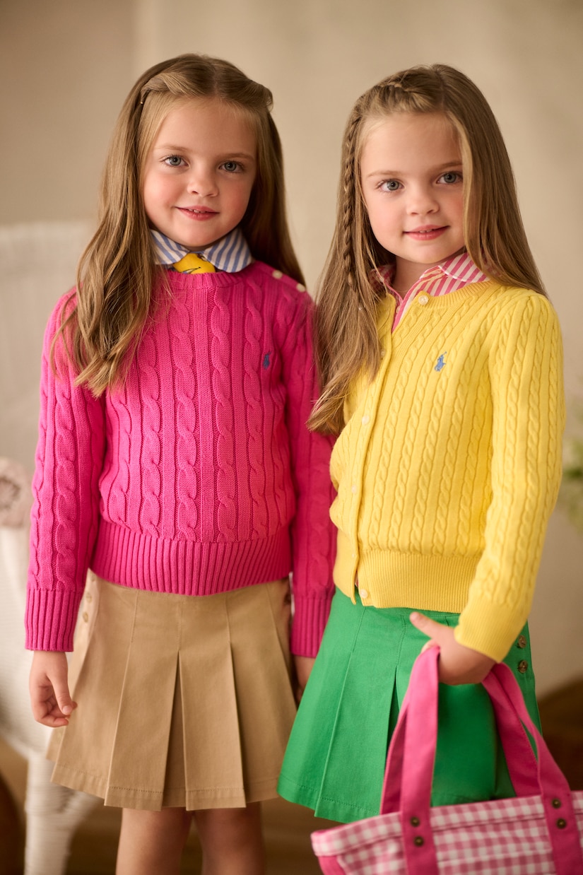 Cable-knit cotton sweater | Polo Ralph Lauren Kids