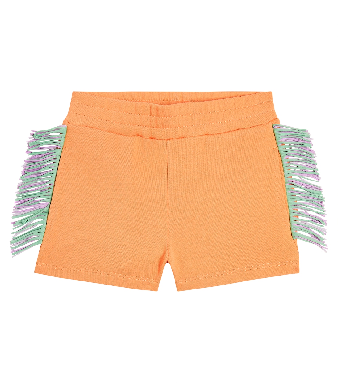 Fringed cotton jersey shorts | Stella McCartney Kids