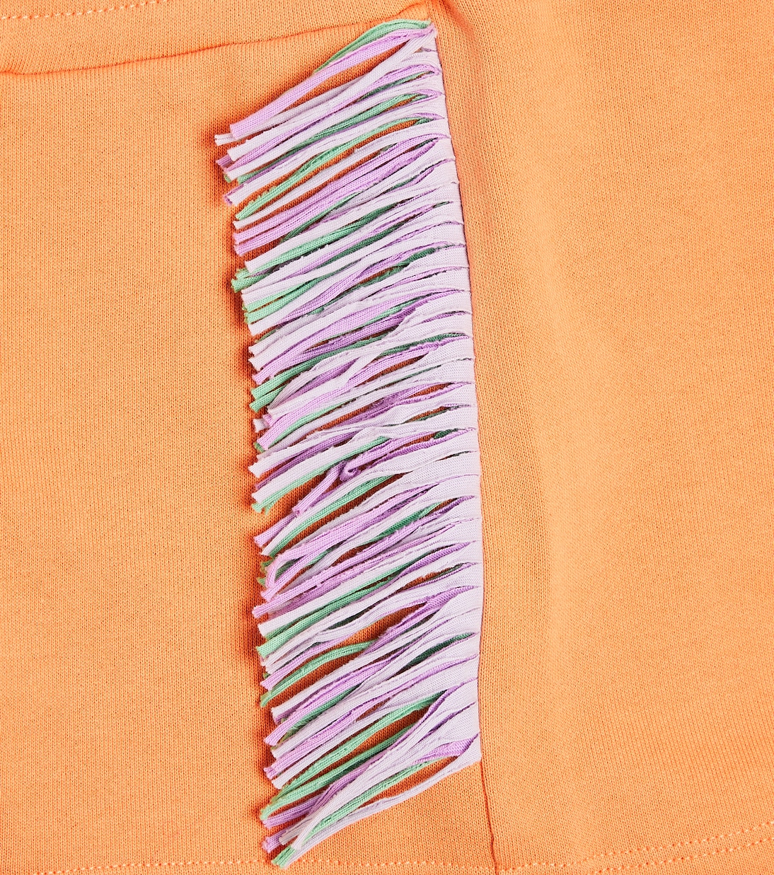 Fringed cotton jersey shorts | Stella McCartney Kids