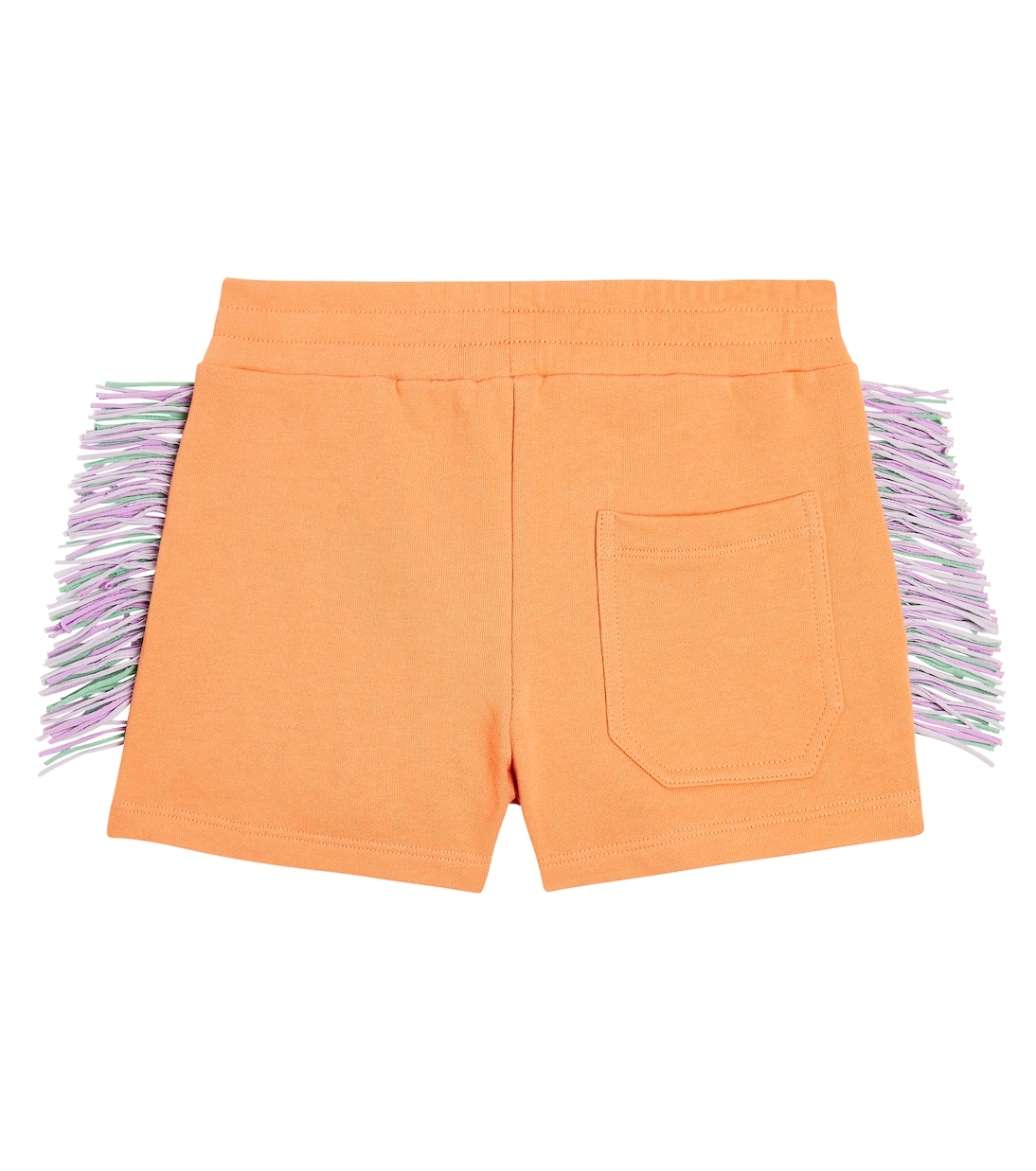 Fringed cotton jersey shorts | Stella McCartney Kids