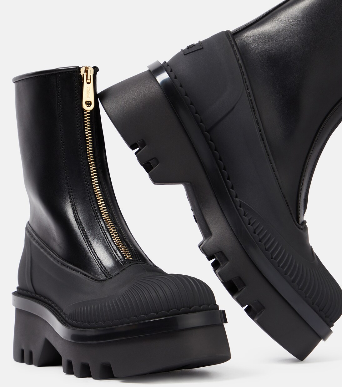 Ankle Boots Raina aus Leder | Chloé