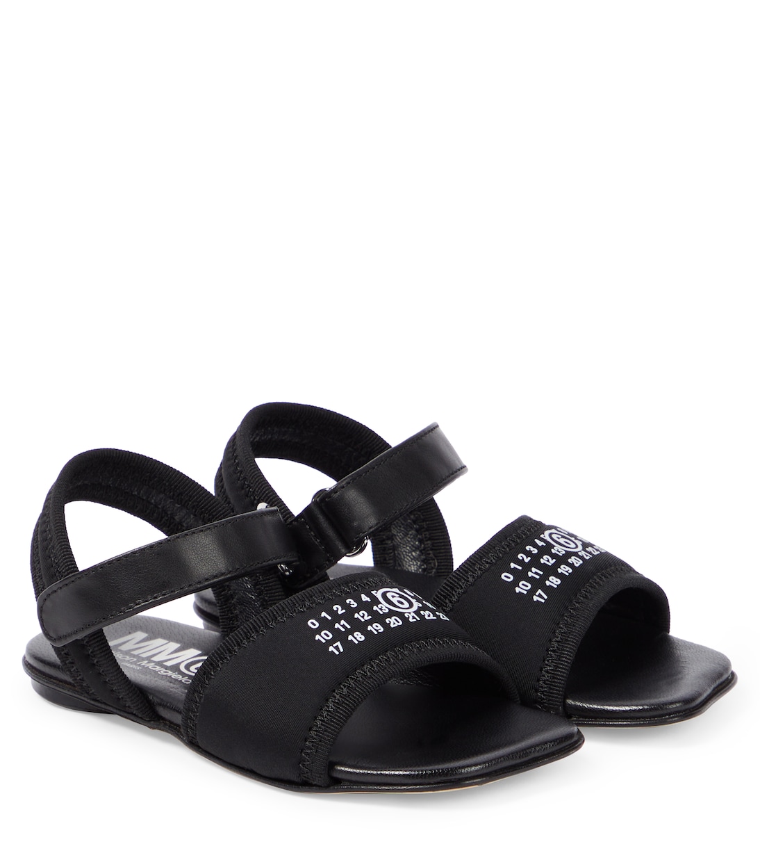 Leather-trimmed sandals | MM6 Maison Margiela Kids