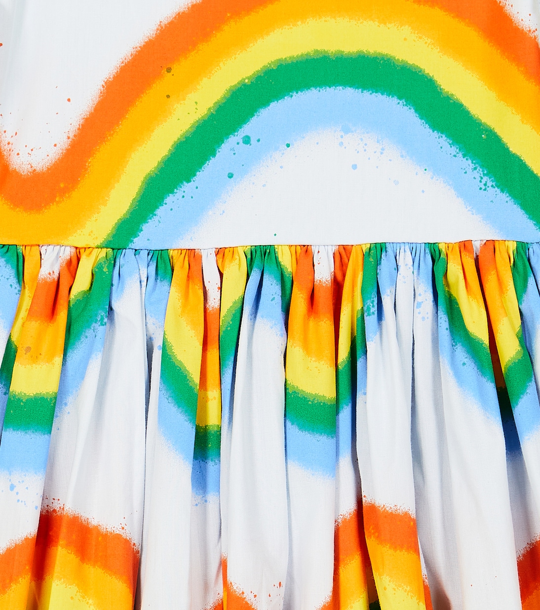 Calyita printed puff-sleeve cotton dress | Molo