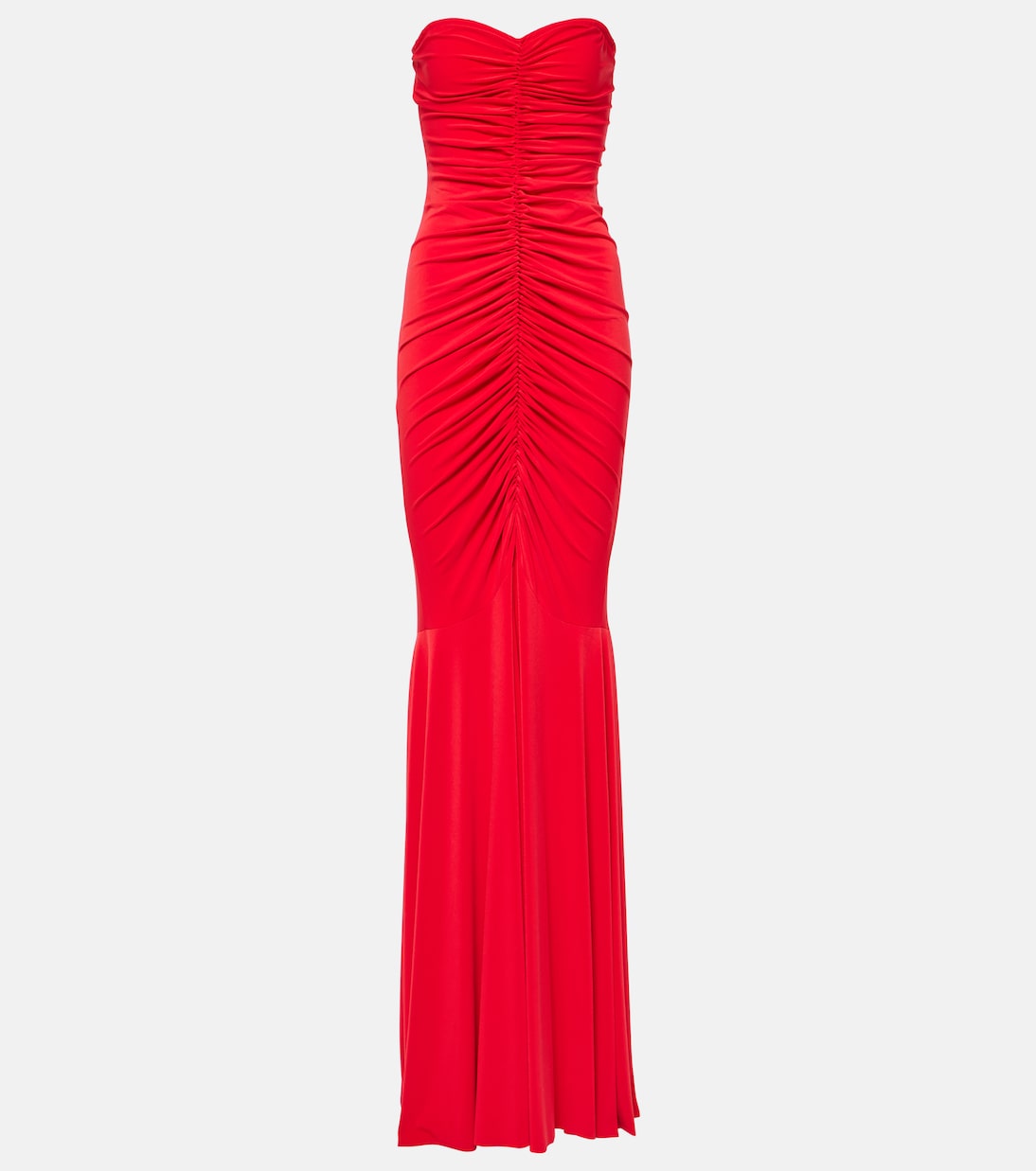 Ruched strapless gown | Norma Kamali