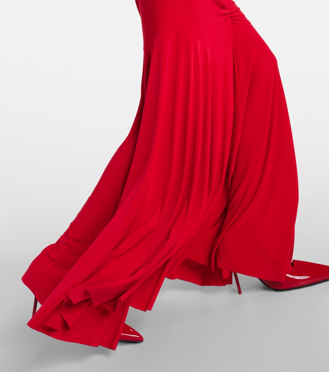 Ruched strapless gown | Norma Kamali