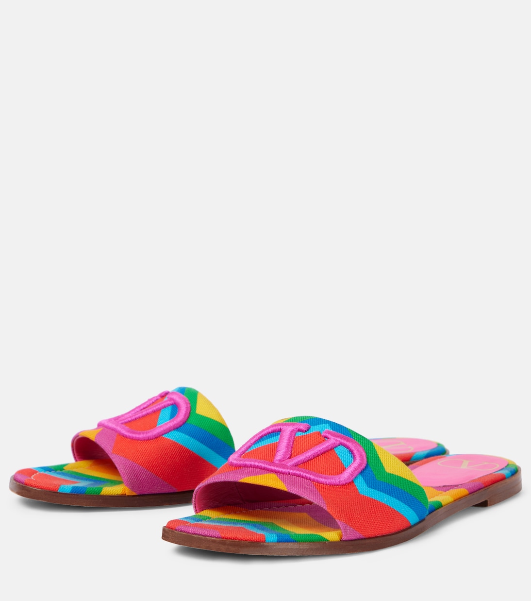 Pantoletten VLogo Signature Valentino Chevron 24  | Valentino Garavani