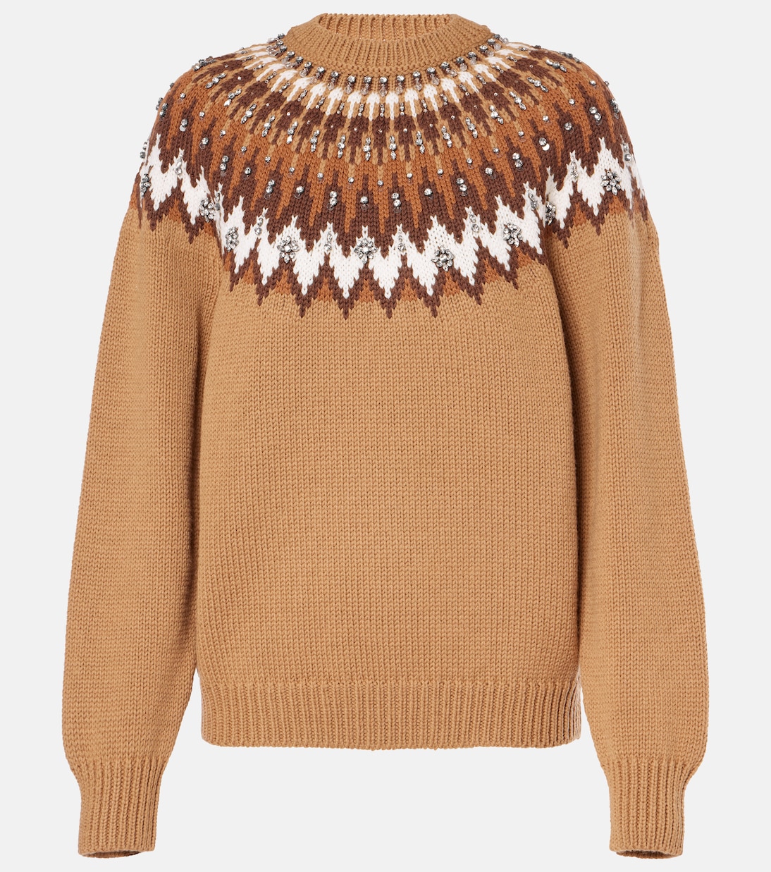 Verzierter Pullover aus Woll-Jacquard | Gucci