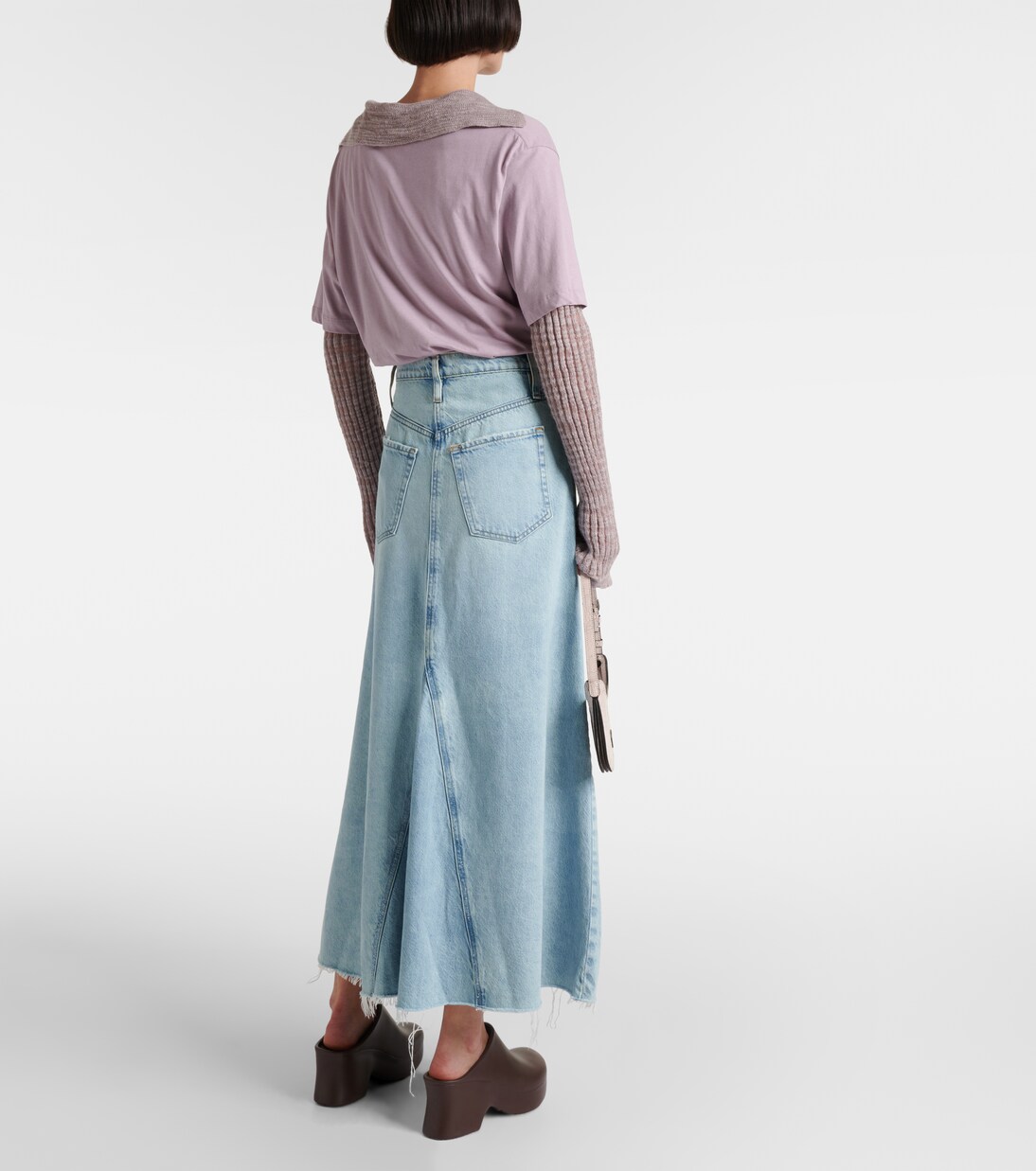 Dorothy denim maxi skirt | Frame