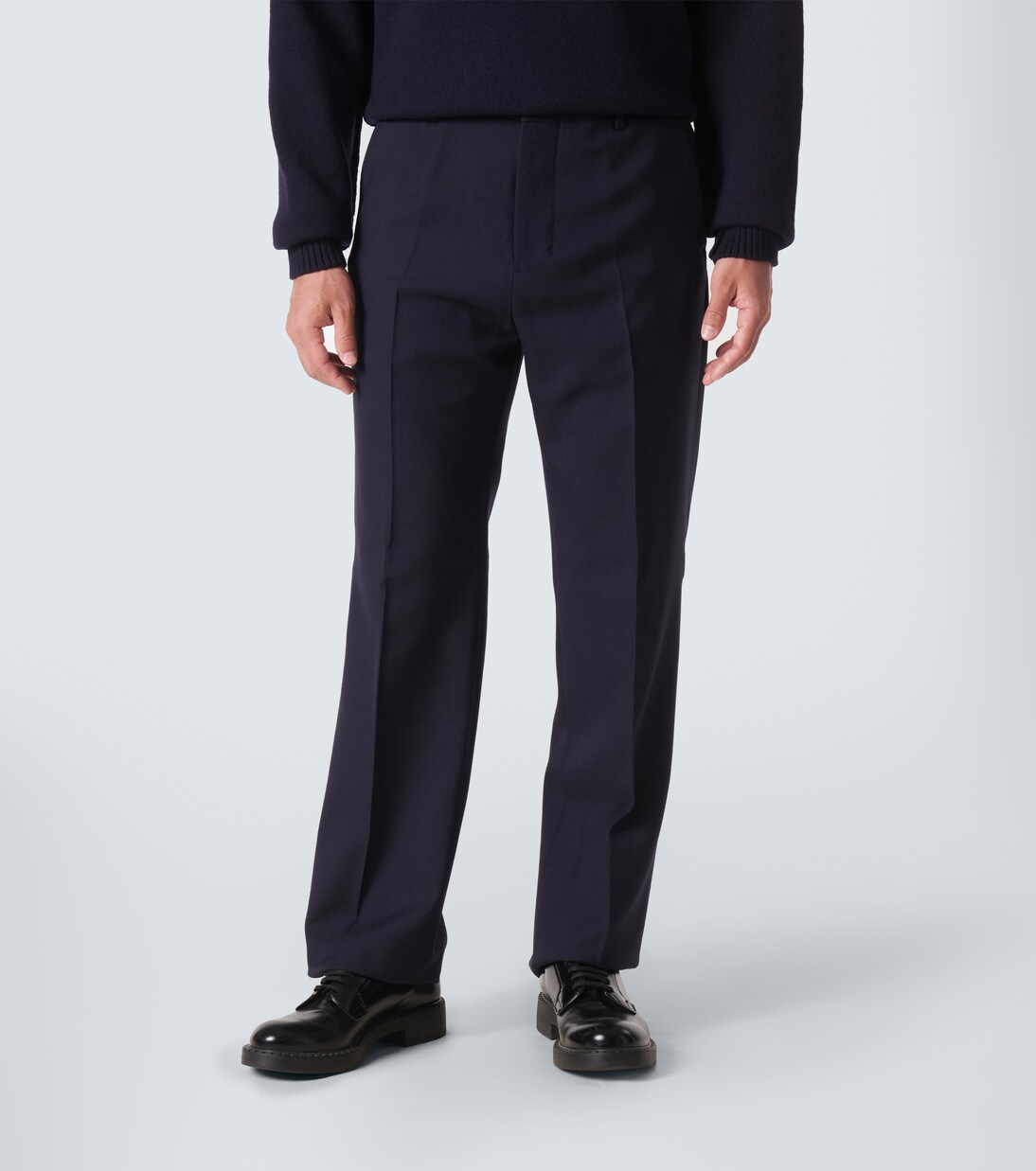 初剪羊毛褶裥裤装 | Ami Paris