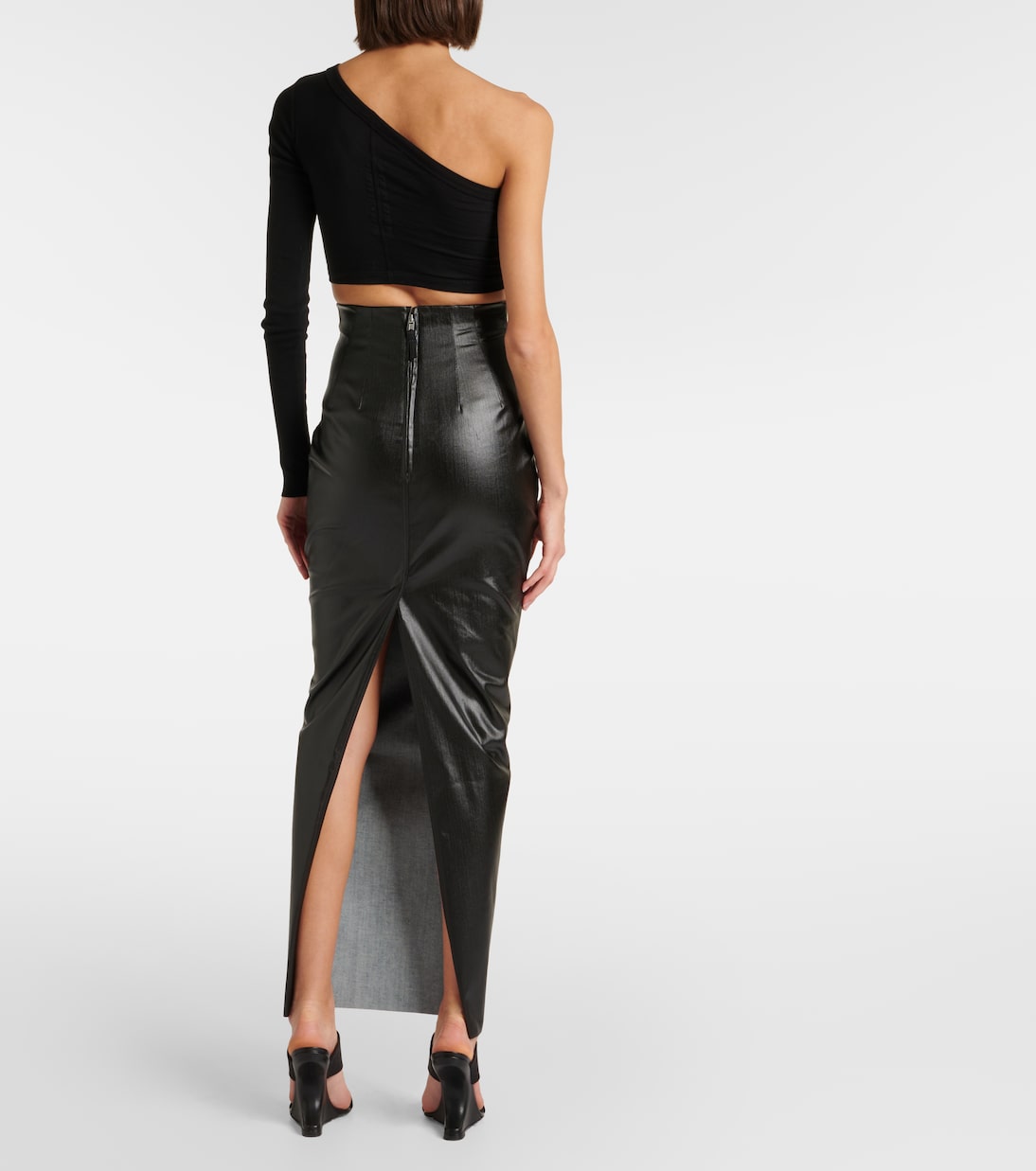 One-Shoulder Cropped-Top aus Baumwolle | Rick Owens