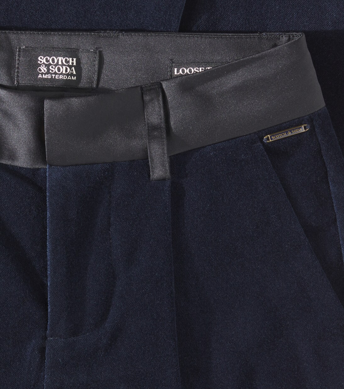 Cotton velvet slim pants | Scotch & Soda Kids