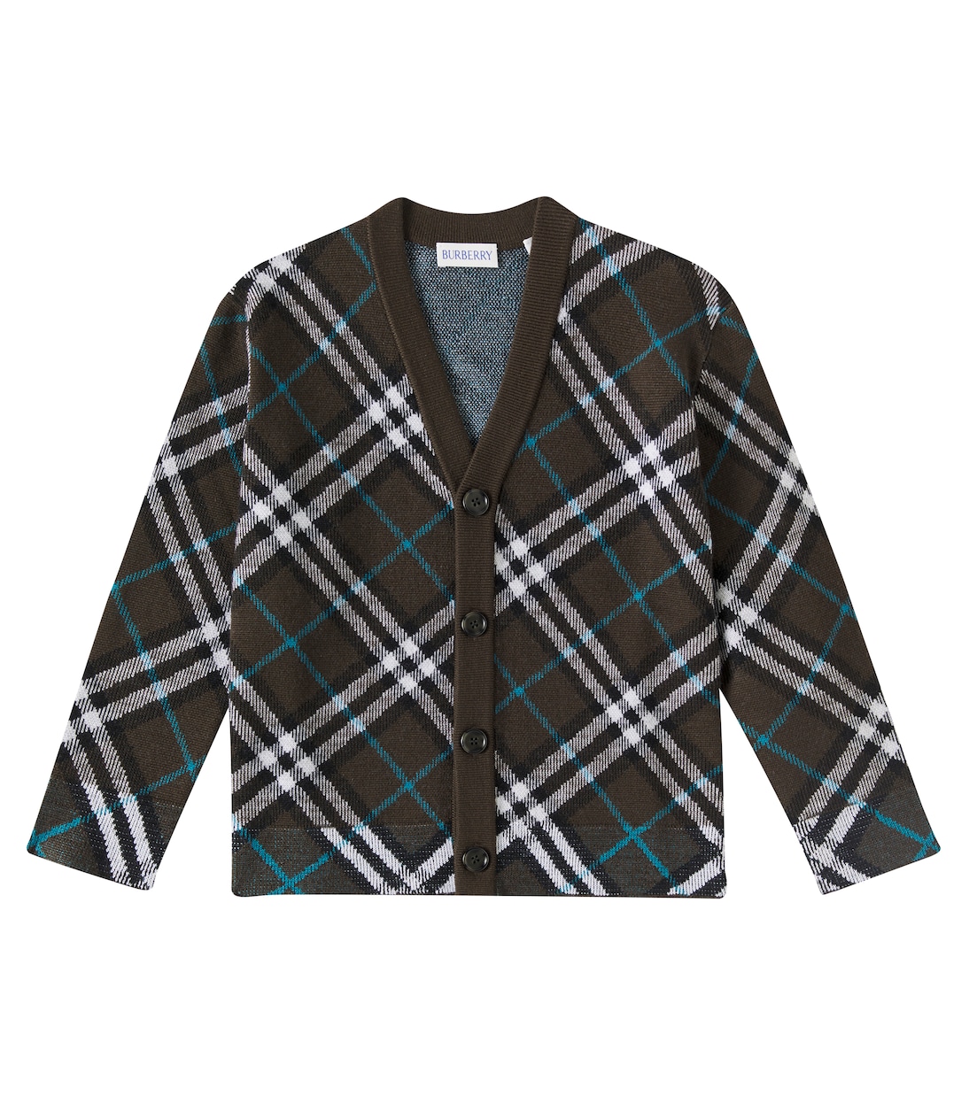 Cárdigan de lana a cuadros | Burberry Kids