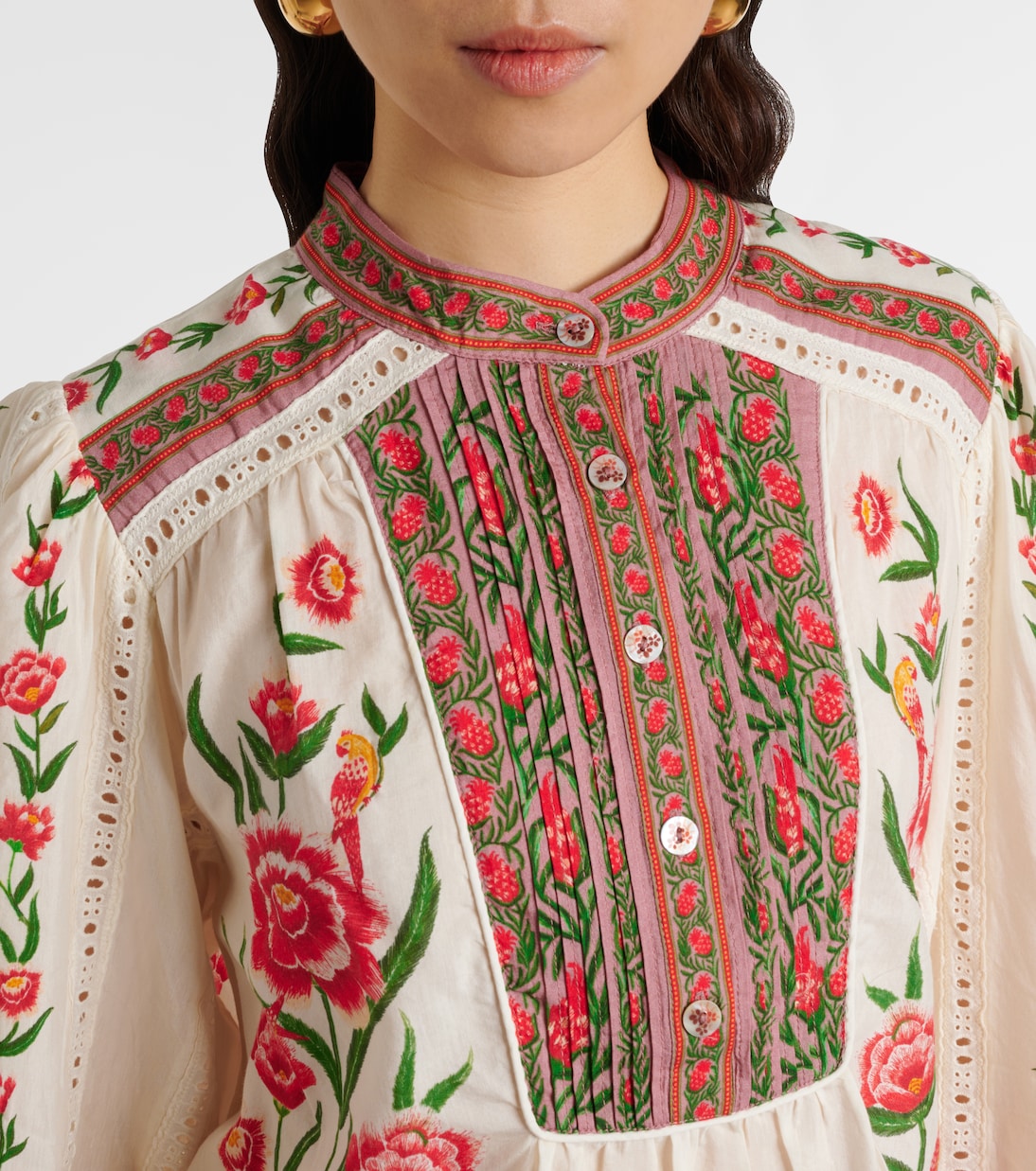 Bedruckte Bluse aus einem Baumwollgemisch | Farm Rio