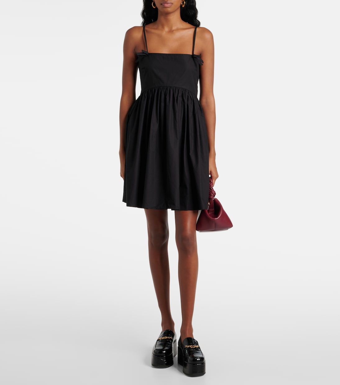 Minikleid aus Baumwolle | Ganni