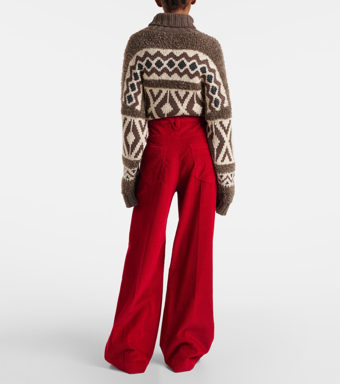 Pantalones anchos en pana de algodón | Brunello Cucinelli