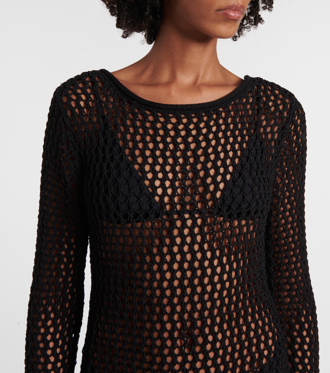 Sheer cotton-blend maxi dress | Christopher Esber