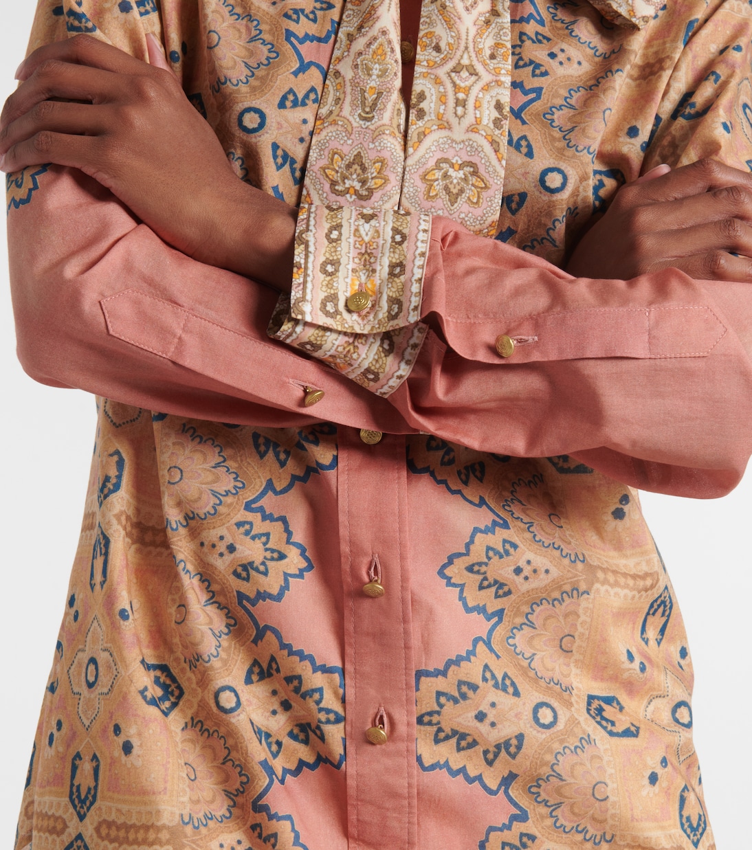 Bluse Voyage Imaginaire aus Baumwollmusselin | Valentino