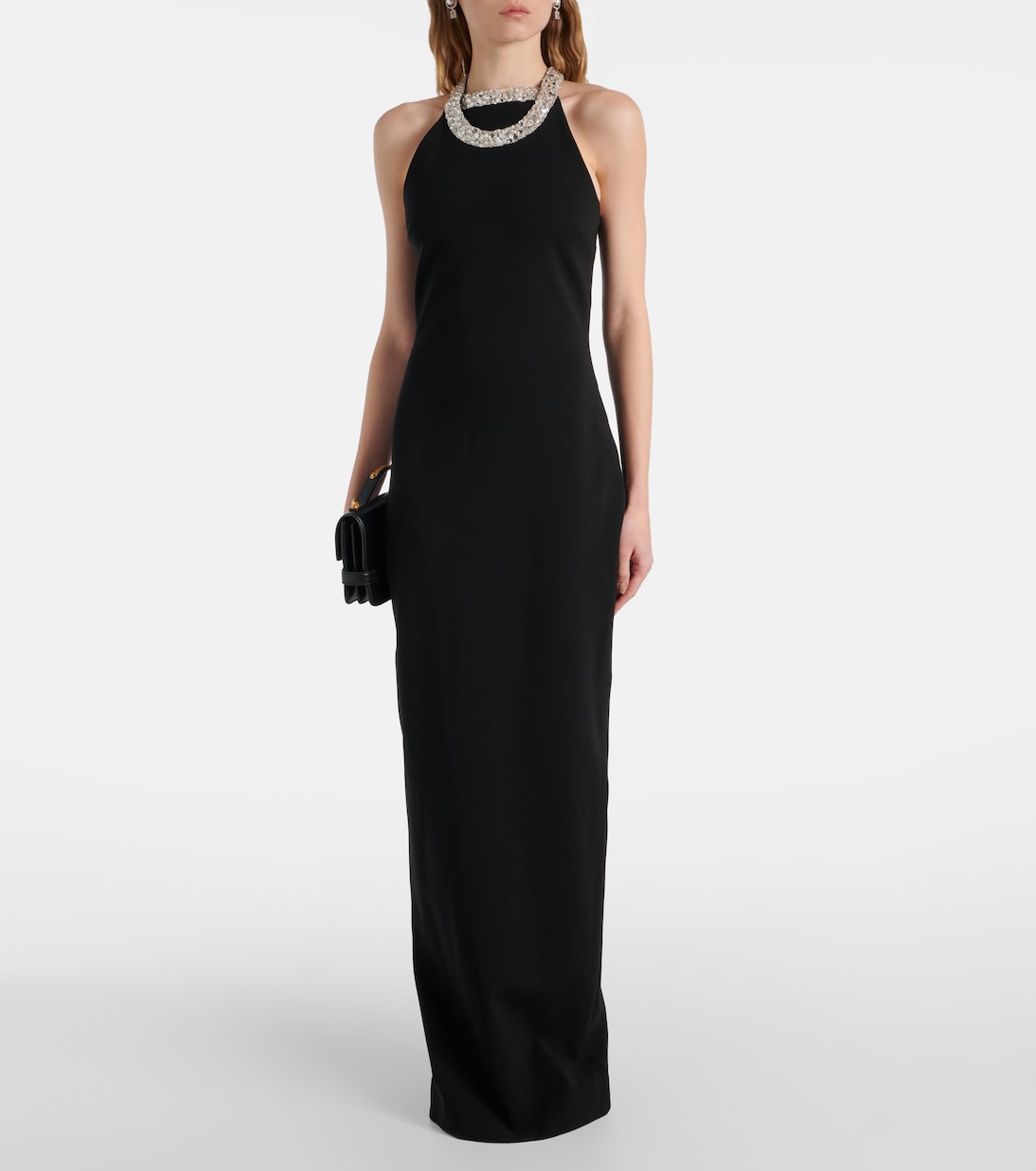 Abito lungo con cristalli  | Balmain