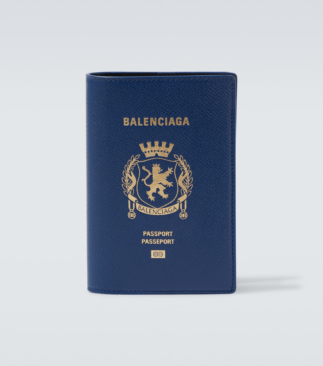 Porta passaporto in pelle con stampa | Balenciaga