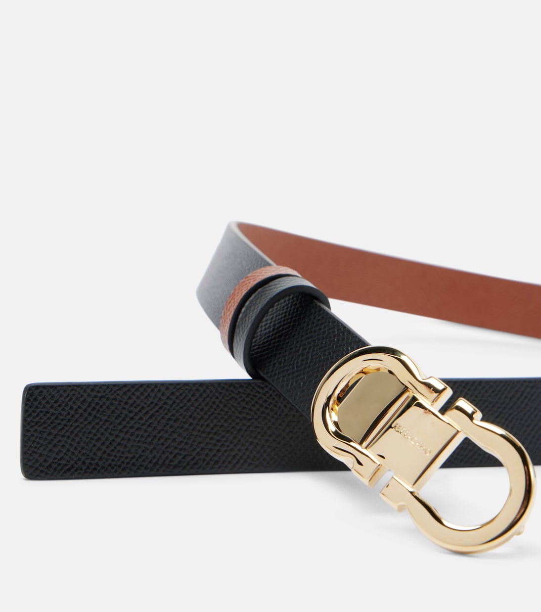 Gancini reversible leather belt | Ferragamo