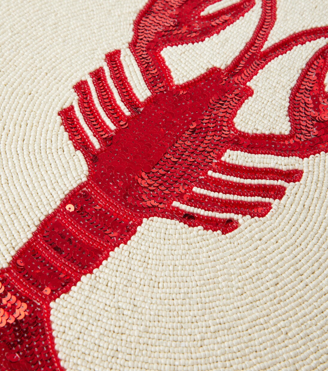 Lobster set of 2 beaded sequined placemats | Les-Ottomans