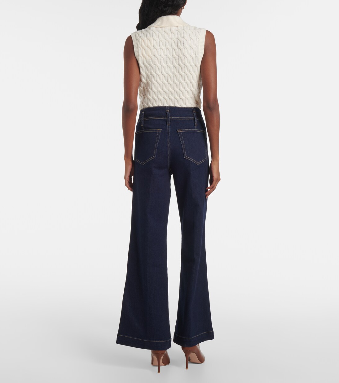 High-Rise Jeans The Seamed Wide | Frame