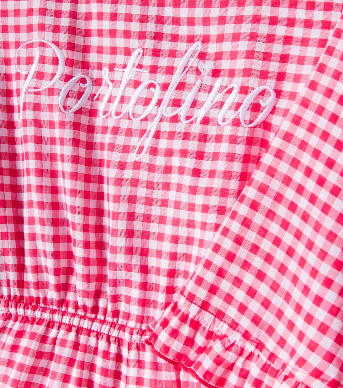 Portofino vichy mussola playsuit | Monnalisa