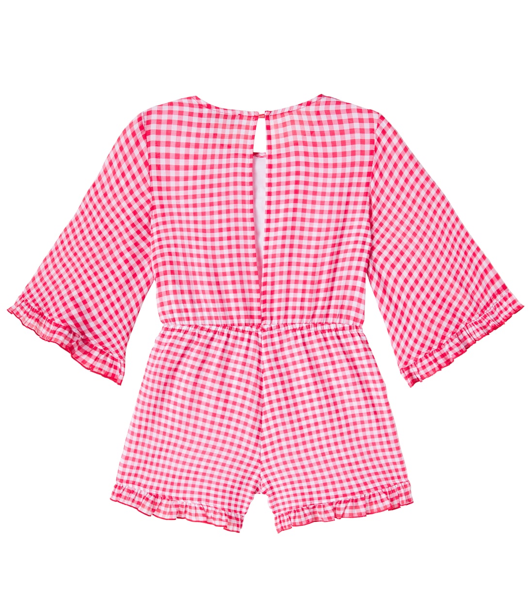 Portofino vichy mussola playsuit | Monnalisa