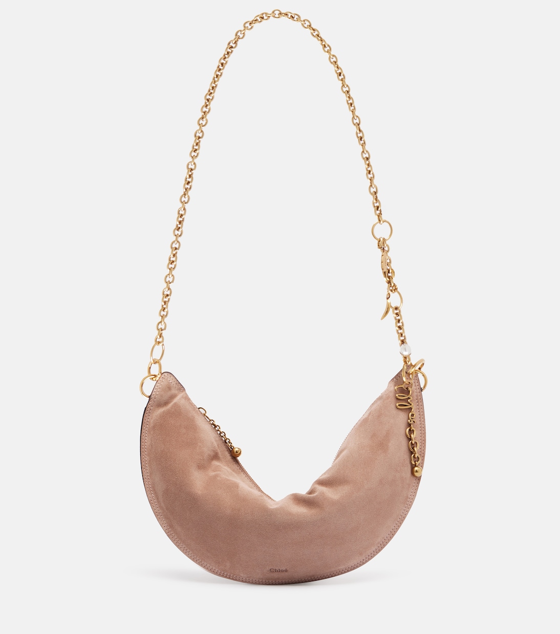 Chloé Icons Small suede shoulder bag | Chloé