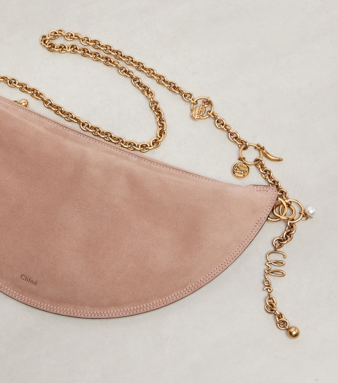 Chloé Icons Small suede shoulder bag | Chloé