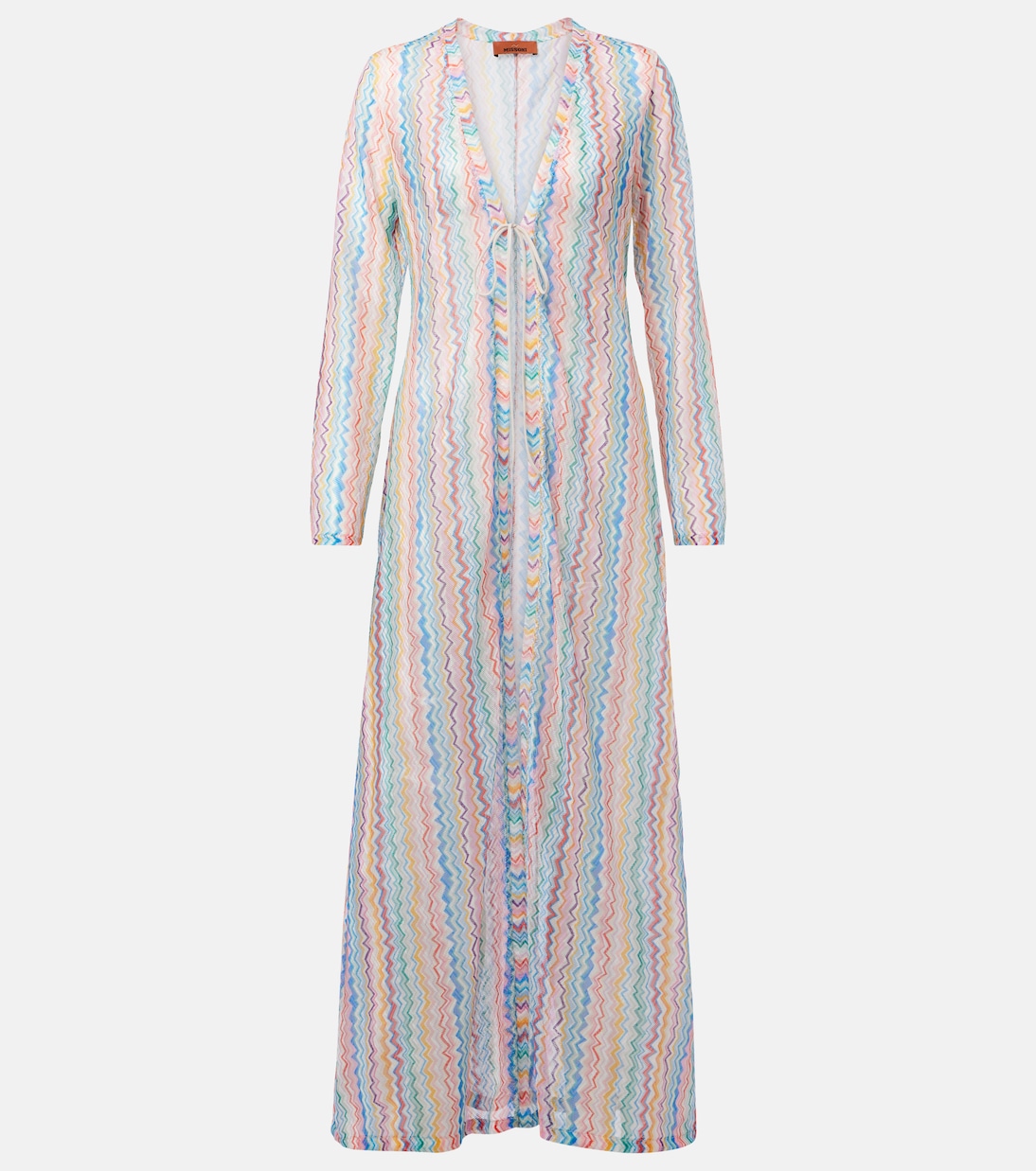 Zigzag semi-sheer beach cover-up | Missoni