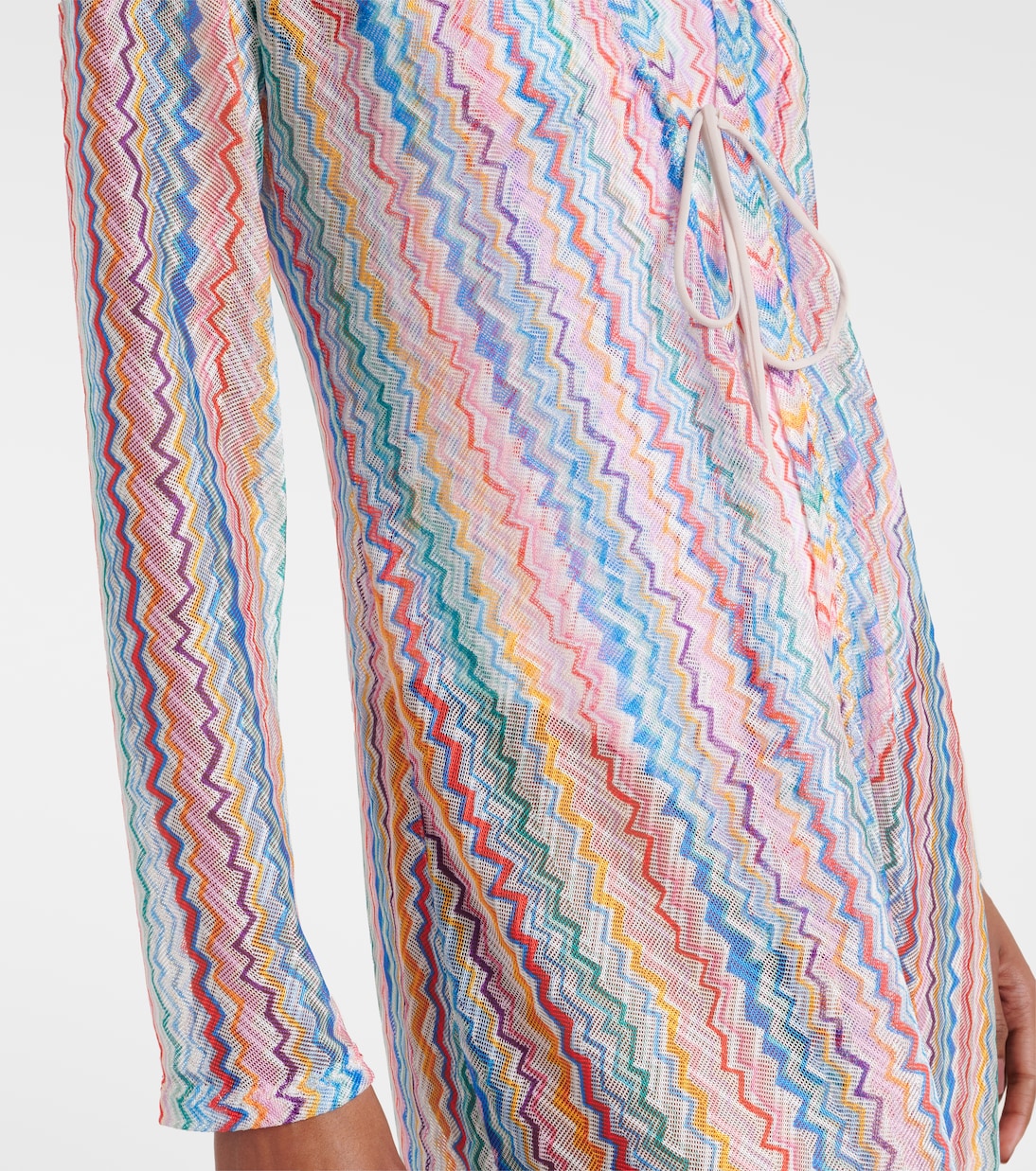 Zigzag semi-sheer beach cover-up | Missoni