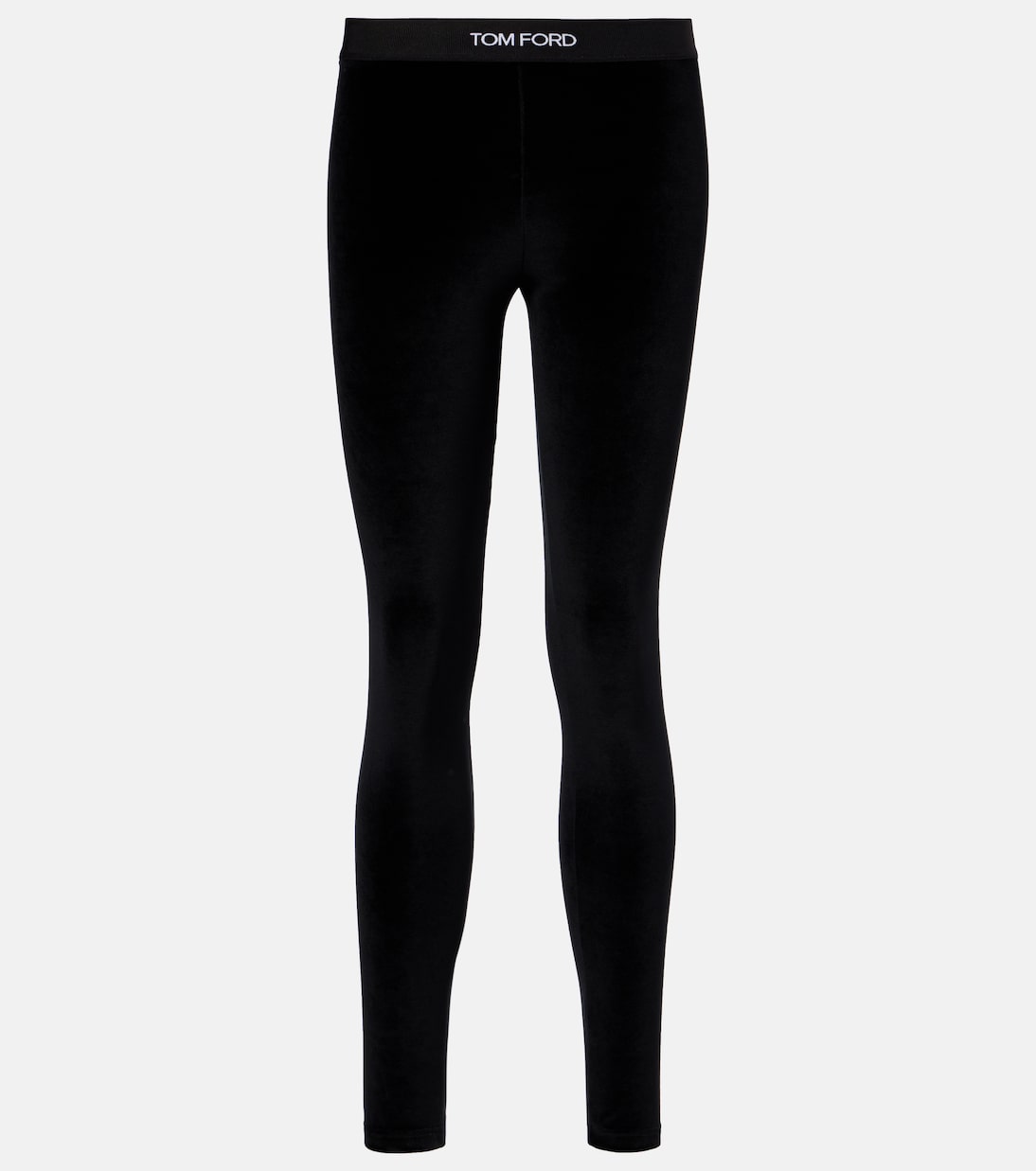 Leggings in velluto con logo | Tom Ford