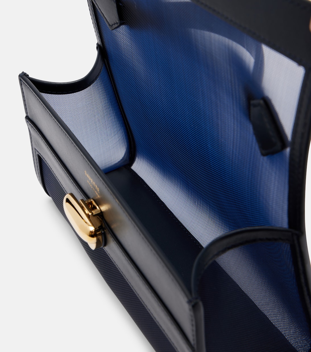 Tote Bag Symmetry aus Mesh mit Leder | Savette