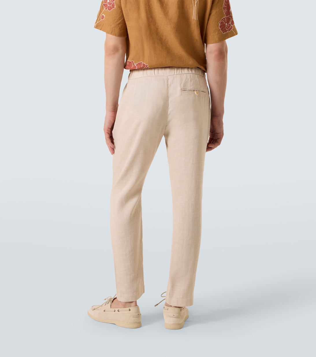 Oscar linen and cotton straight pants | Frescobol Carioca