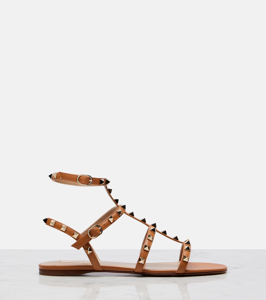 Sandalen Rockstud aus Leder | Valentino Garavani