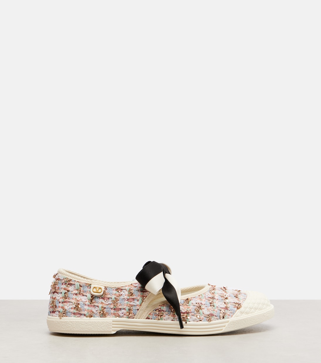 Bay By Bay checked tweed sneakers | Valentino Garavani